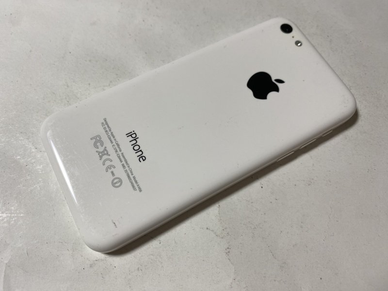 IH279 SoftBank iPhone5c 32GB ホワイト ジャンク ロックOFF_画像2