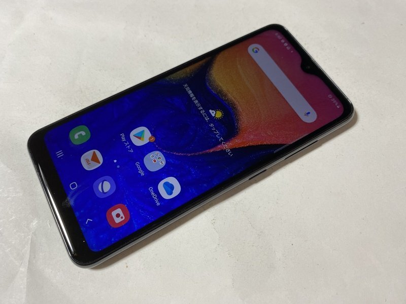 IH325 SIMフリー Galaxy A20 32GB ブラック ジャンク_画像1