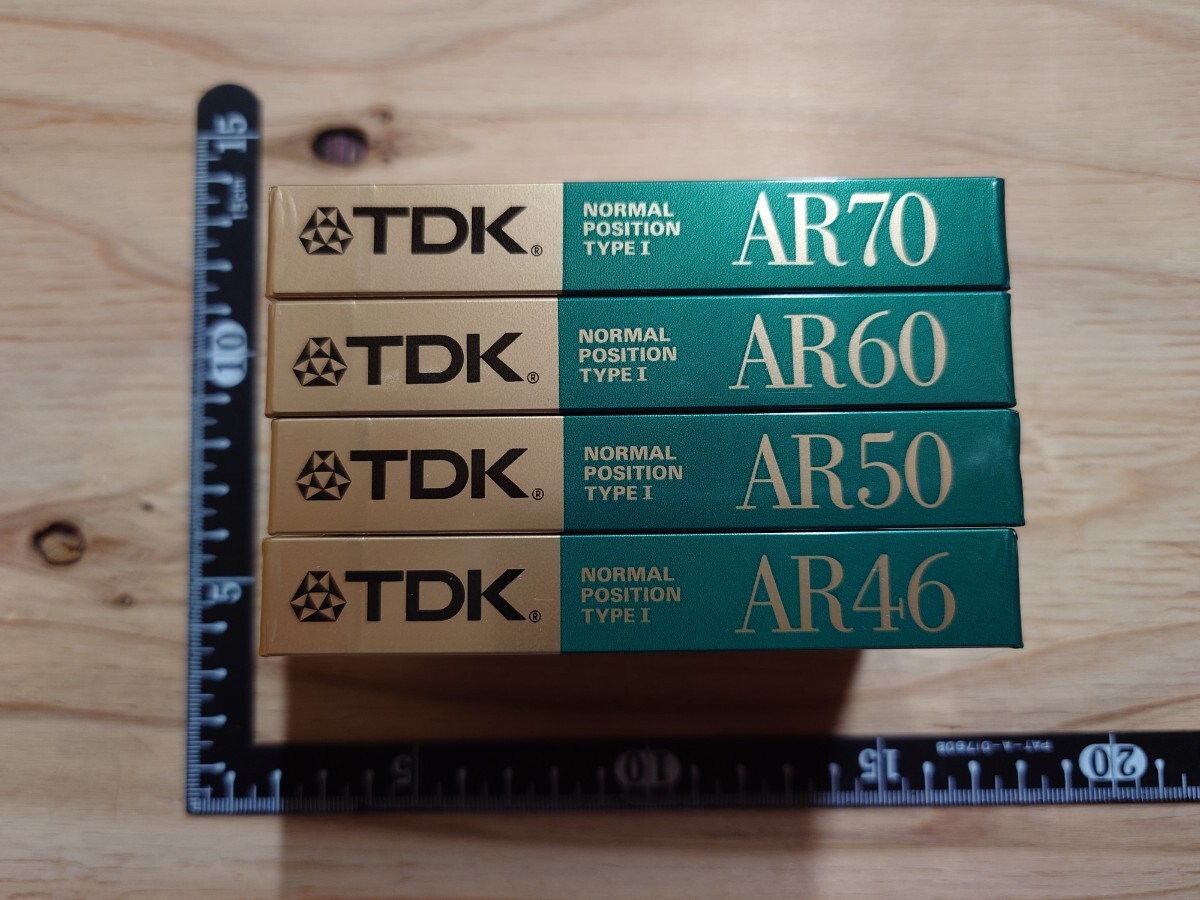 TDK cassette tape AR 46 50 60 70 / unopened goods unused 4 pcs set 