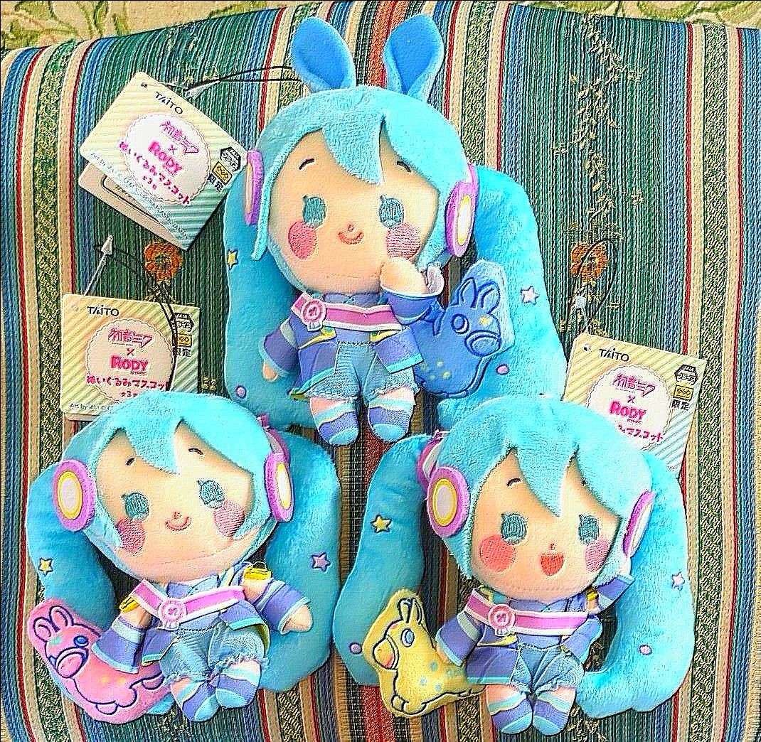 初音ミク GEO限定×RODY GYMNIC  ぬいぐるみ マスコット　 全3種　 