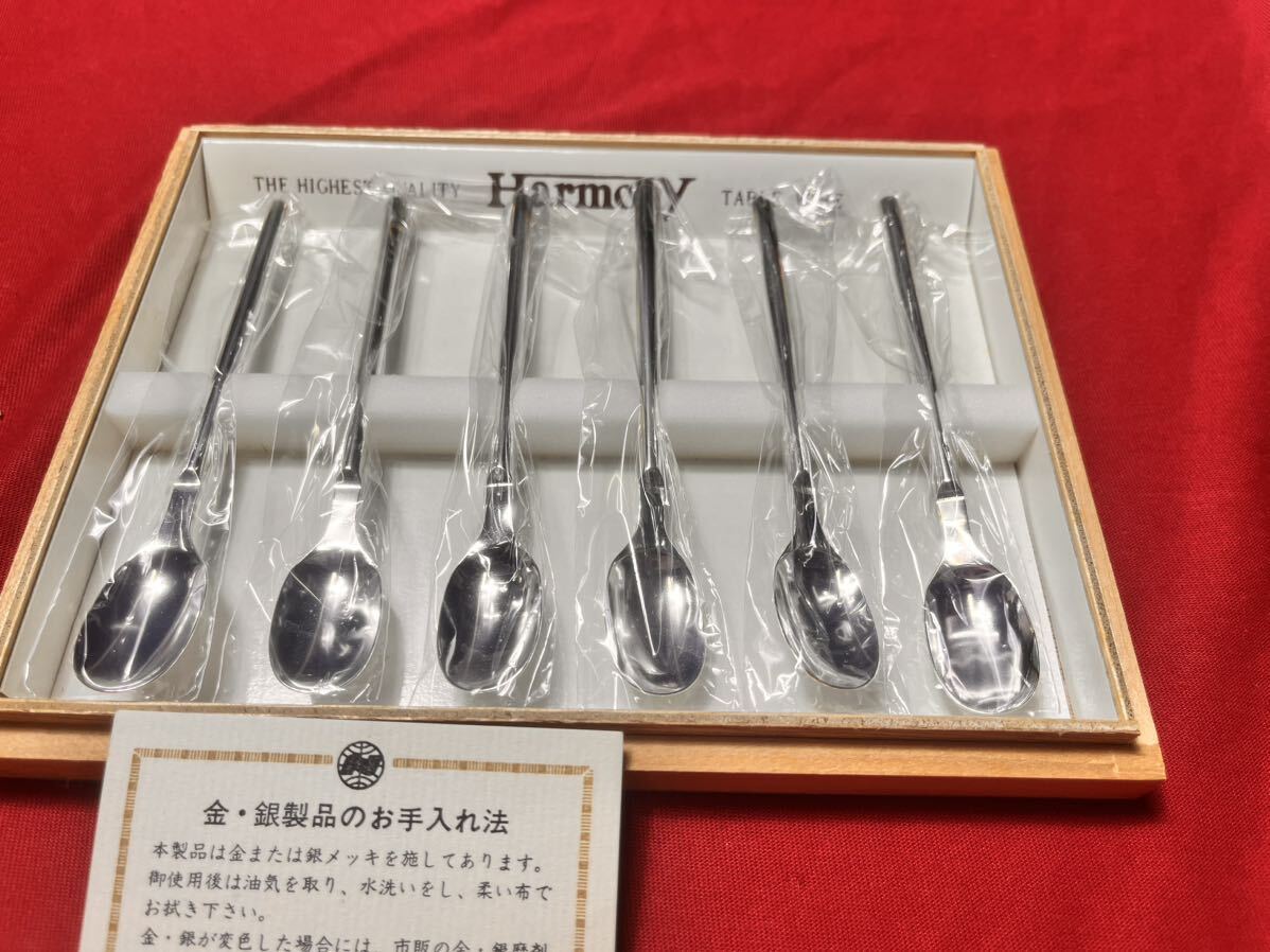 日本洋食器株式会社 日本製 High Class Table Ware ステンレス製 スプーン 6点セット 未使用品 カトラリー の画像4