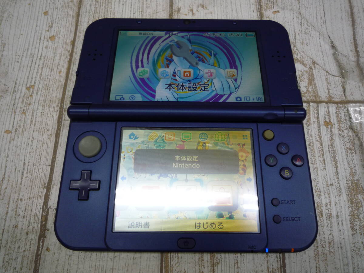 Ua9050-085♪【60】New3DS LL 本体 メタリックブルー ポケモン Ua9050-085♪【60】New3DS LL 本体 メタリックブルー ポケモン