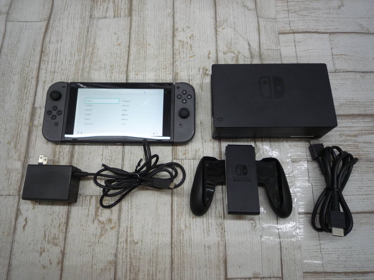 Ua9060-092♪【80】ジャンク品 Nintendo Switch 新型グレー