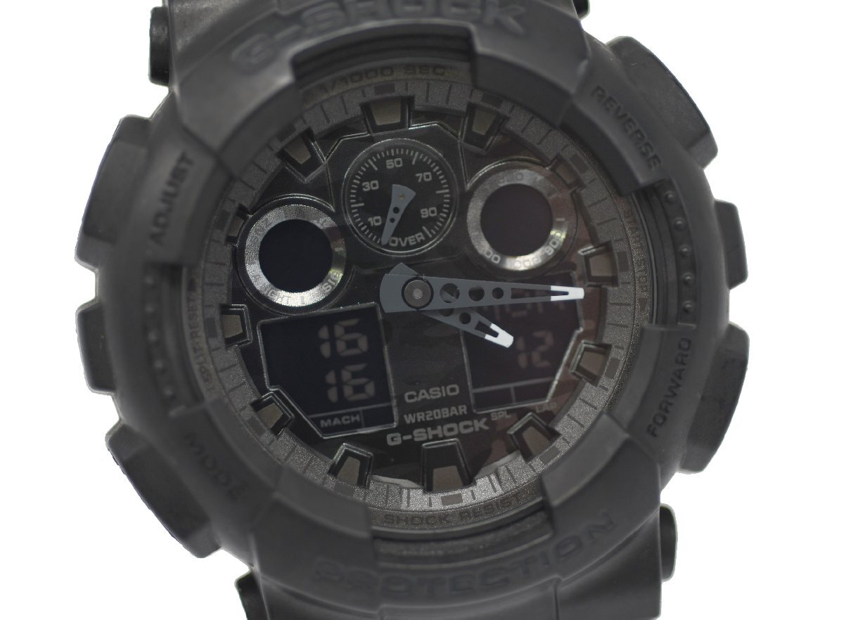 [中古品] 稼働品【CASIO】カシオ G-SHOCK GA-100CF-1AJF カモフラージュダイアルシリーズ 動作OK 中古品_画像3