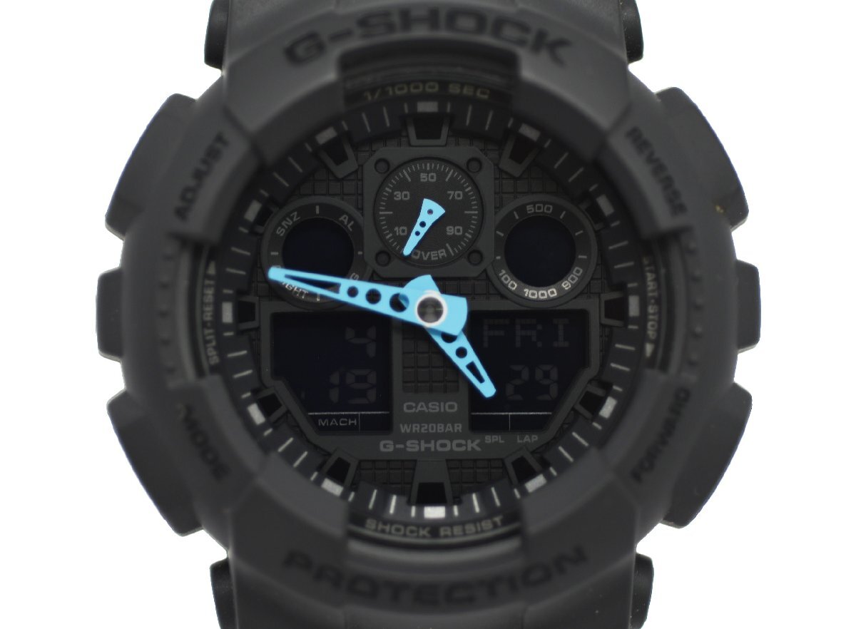 [美品] 稼働品【CASIO】カシオ G-SHOCK GA-100C-8AJF メンズ クォーツ アナデジ 動作OK 中古美品_画像1