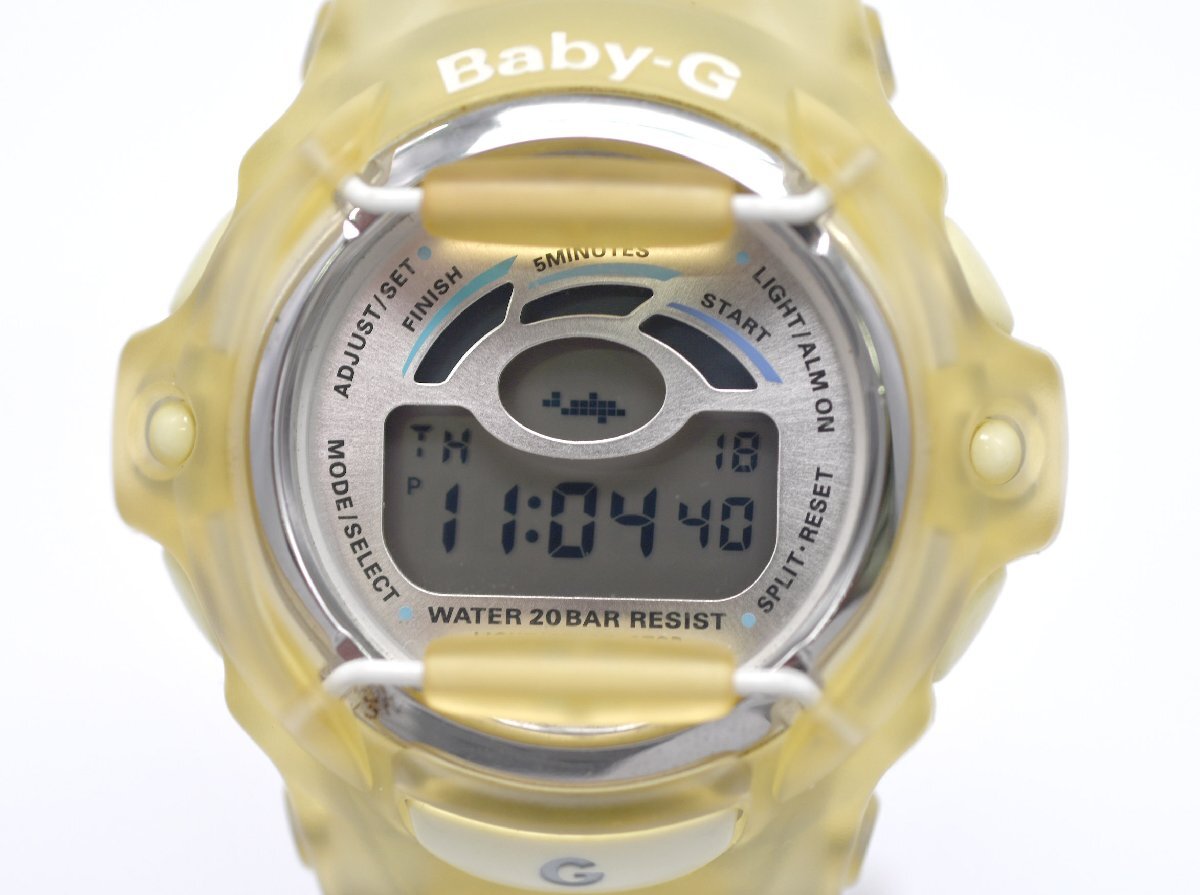 [中古品] 稼働品【CASIO】カシオ BABY-G BGR-232K イルカ クジラ バックライト点灯OK レディース 中古品_画像2