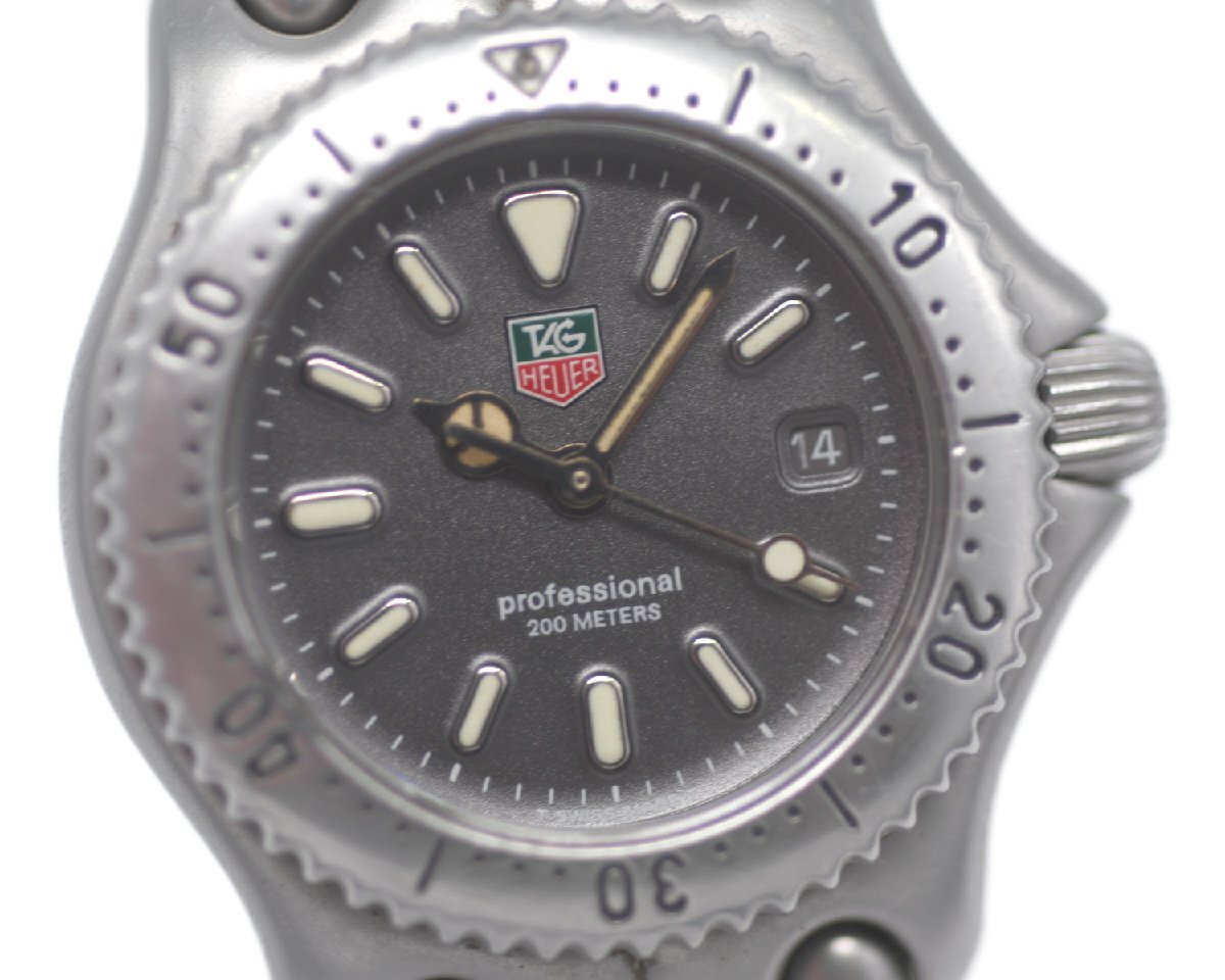 【TAG Heuer】タグホイヤー セル プロフェッショナル 200ｍ S99.215 レディース デイト クォーツ 中古品_画像2