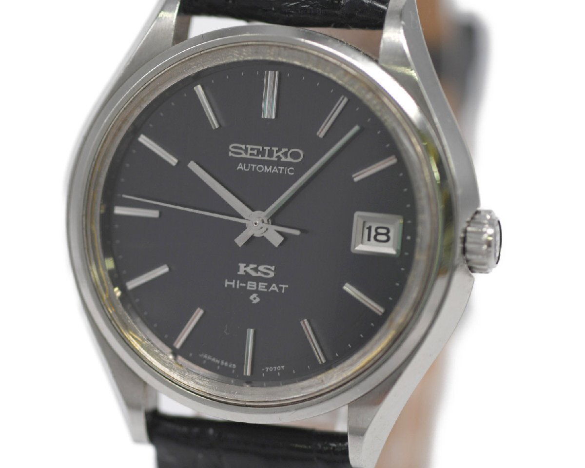 [美品] 稼働品【SEIKO】KING SEIKO キングセイコー ハイビート 5625-7121 ステンレス 自動巻 稼働品 純正尾錠 中古品_画像1