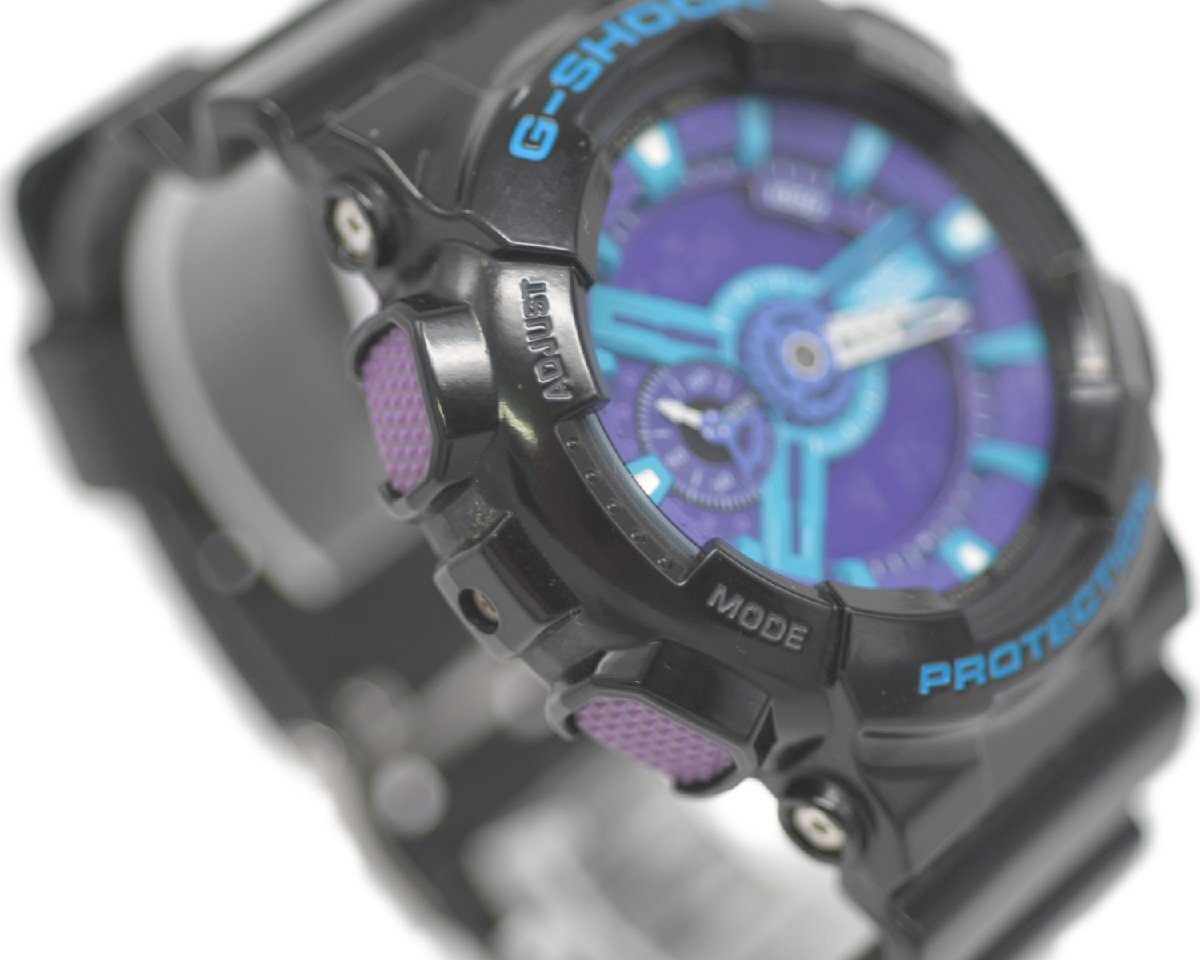 [美品] 稼働品【CASIO】カシオ G-SHOCK GA-110HC-1AJF JIS1種耐磁性能 Hyper Colors 動作OK 中古品_画像5