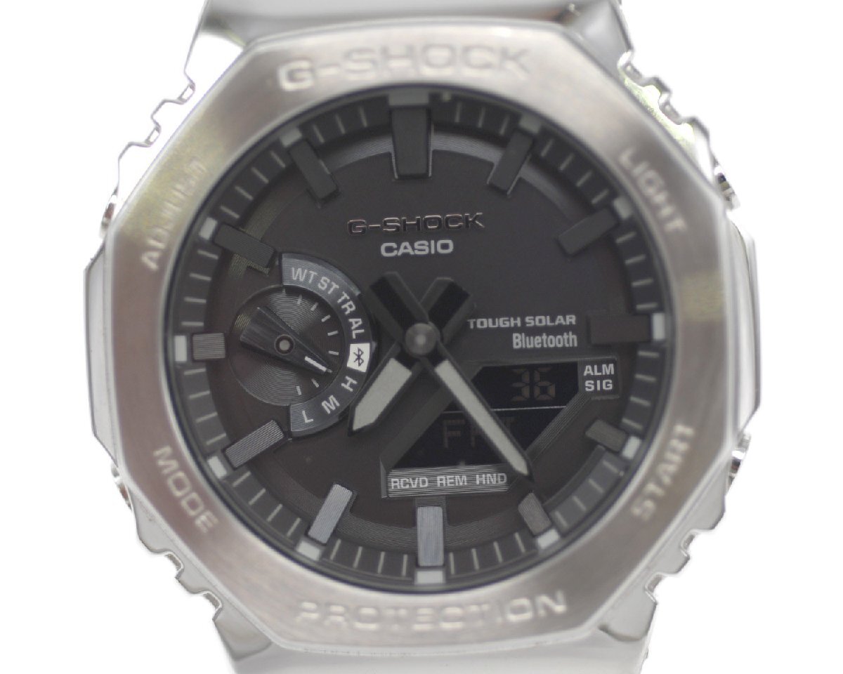 [美品] 稼働品【CASIO】カシオ G-SHOCK GM-B2100D-1AJF Bluetooth モバイルリンク メンズ 動作OK 箱 保証書付 中古美品_画像3