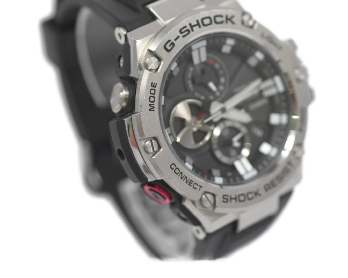 [美品] 稼働品【CASIO】カシオ G-SHOCK G-STEEL GST-B100-1AJF マルチバンド6 電波 タフソーラー Bluetooth搭載 動作OK 中古品 定5.5万 箱の画像5