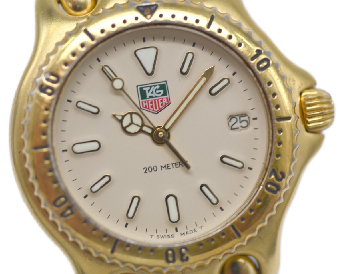 [中古品] 稼働品【TAG Heuer】タグホイヤー セル プロフェッショナル 200m S94.713 ゴールドカラー 32ｍｍ クォーツ 稼働品 中古品の画像1