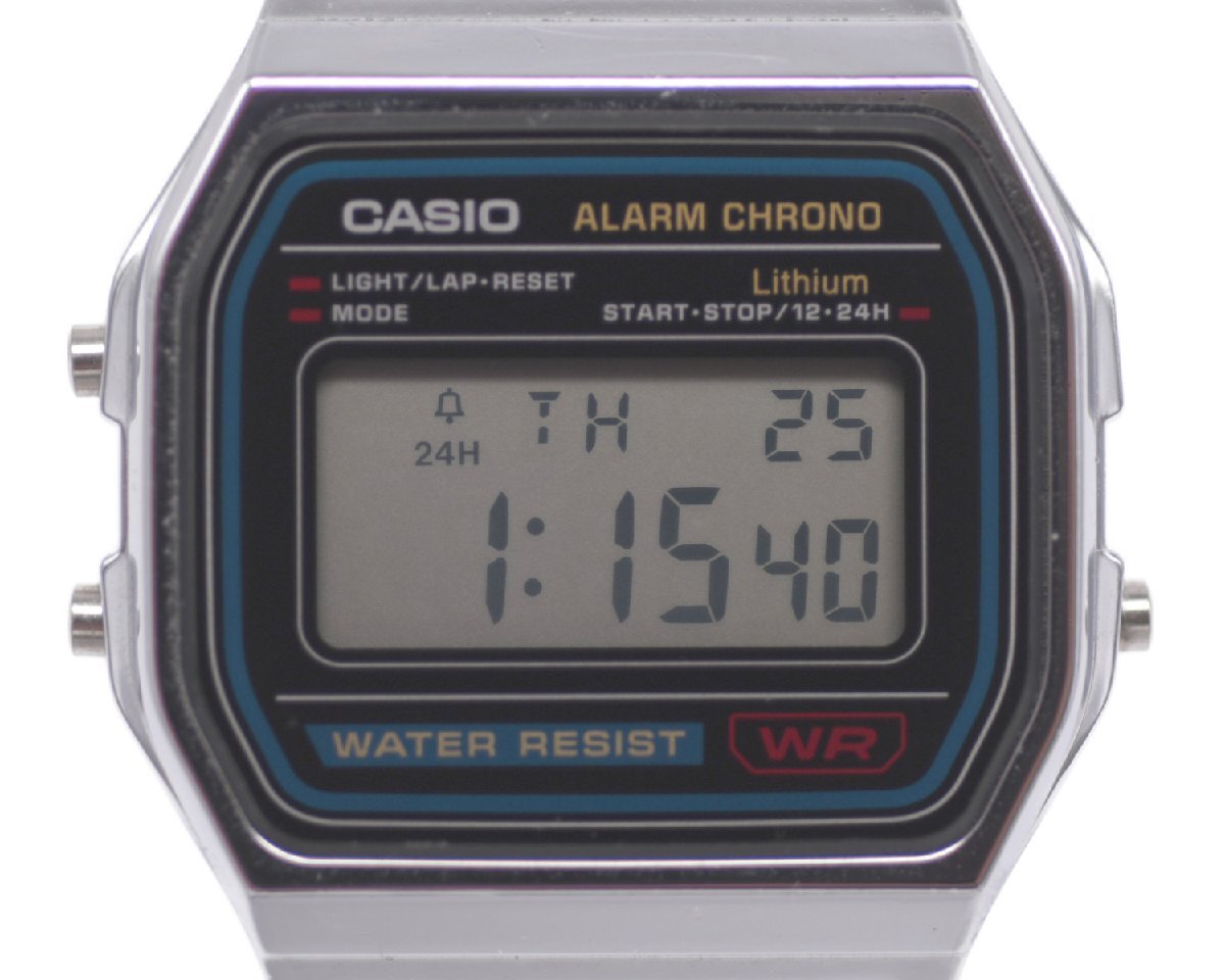 [中古品] 稼働品【CASIO】カシオ A158W ALARM CHRONO メンズ クォーツ チープカシオ 腕時計 中古品の画像1