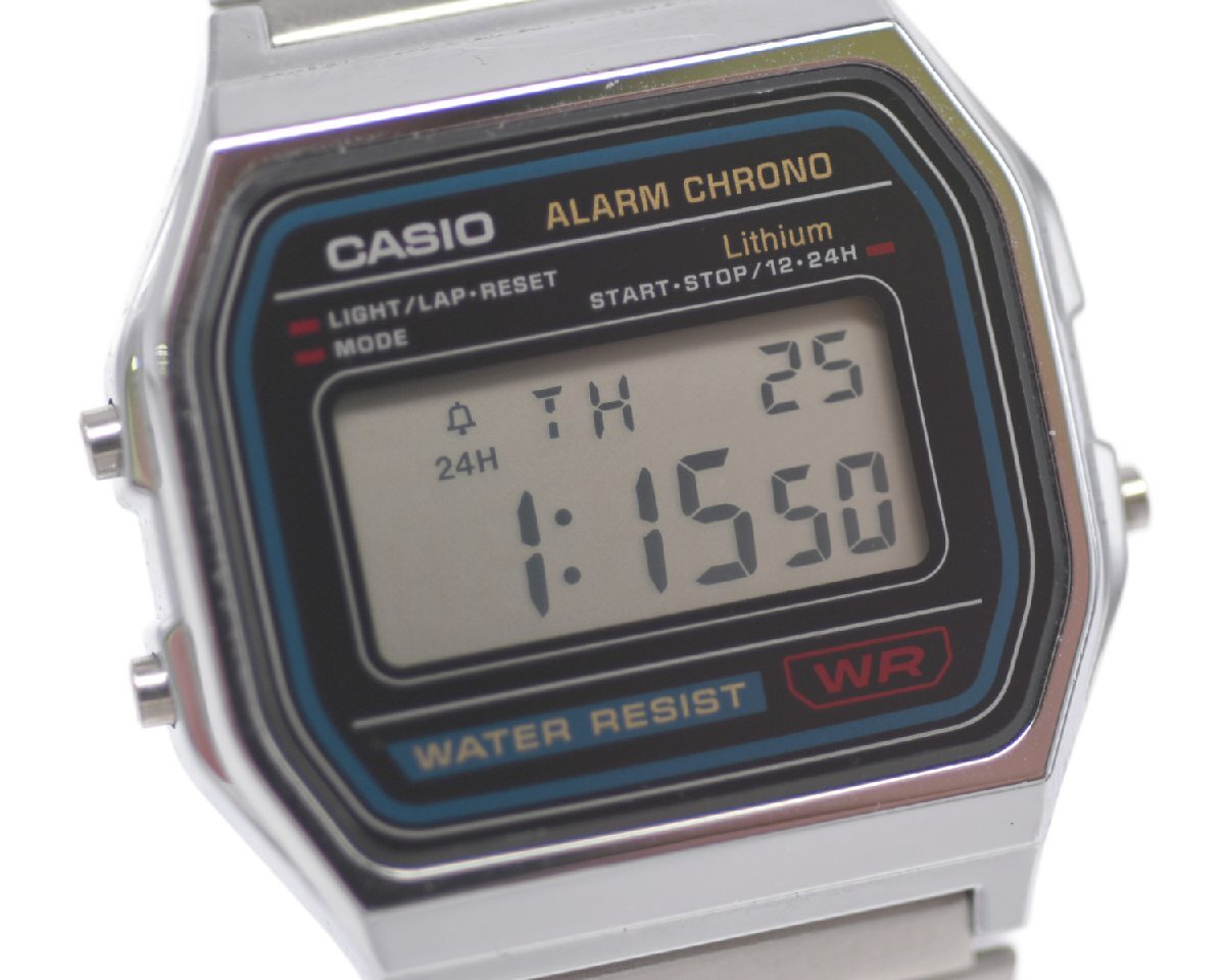 [中古品] 稼働品【CASIO】カシオ A158W ALARM CHRONO メンズ クォーツ チープカシオ 腕時計 中古品の画像4