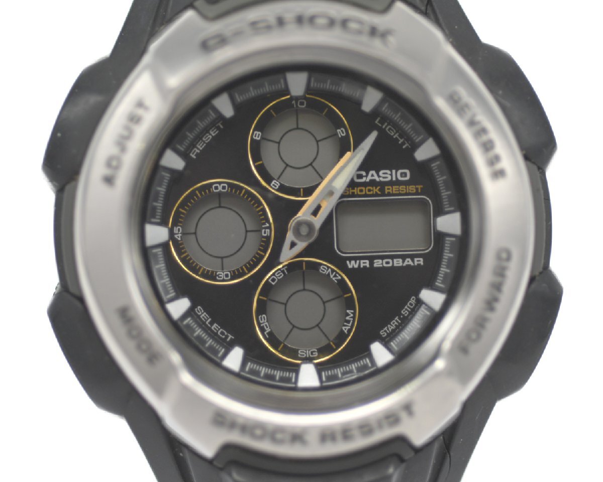 【CASIO】カシオ G-SHOCK G-601デジアナ メンズ クォーツ ブラック文字盤 中古品_画像9