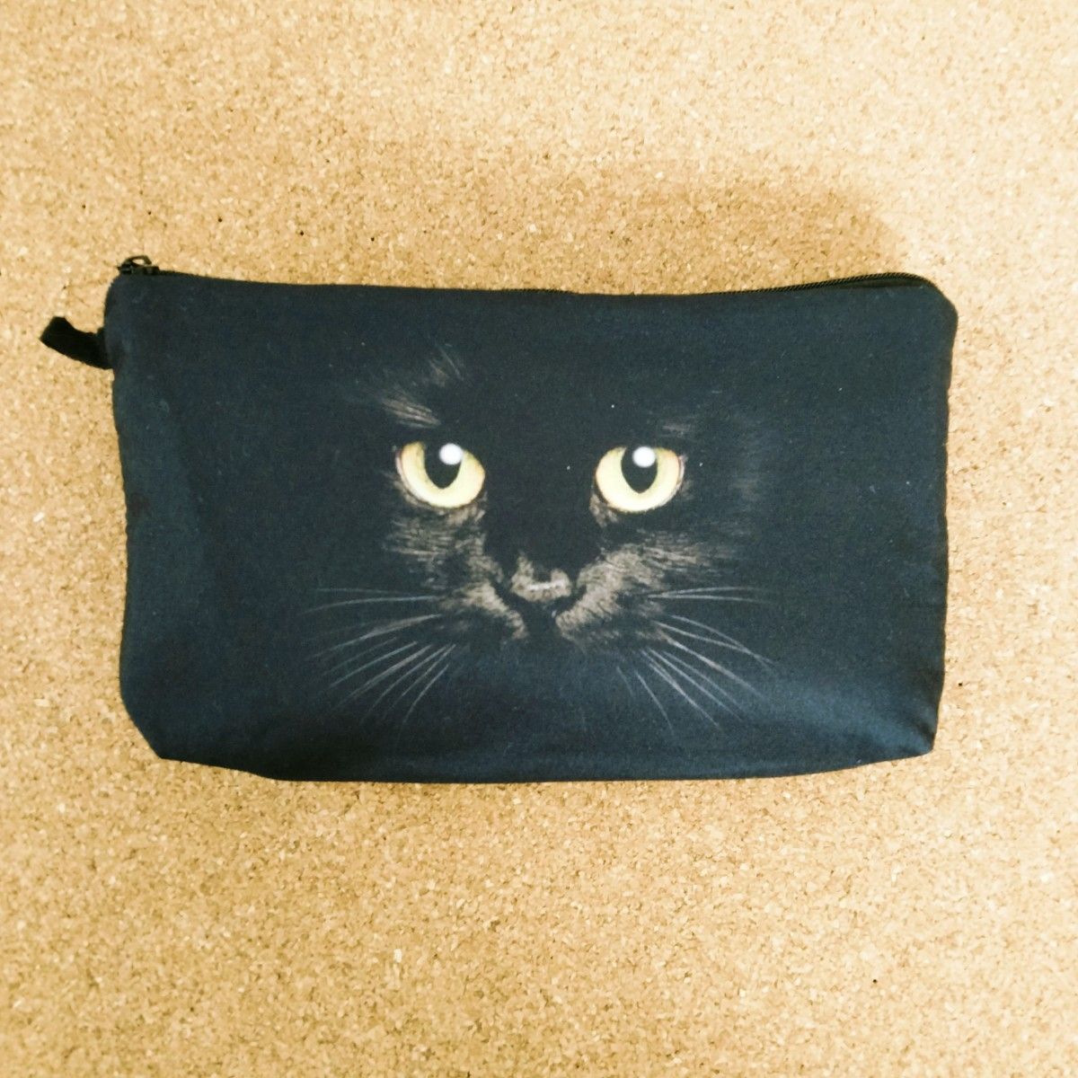 【ポーチ】黒猫　フェイスZ　ブラック　オーガナイザーバッグ　小物入れ　匿名配送　24時間以内発送　ねこ　ネコ　猫グッズ　新品