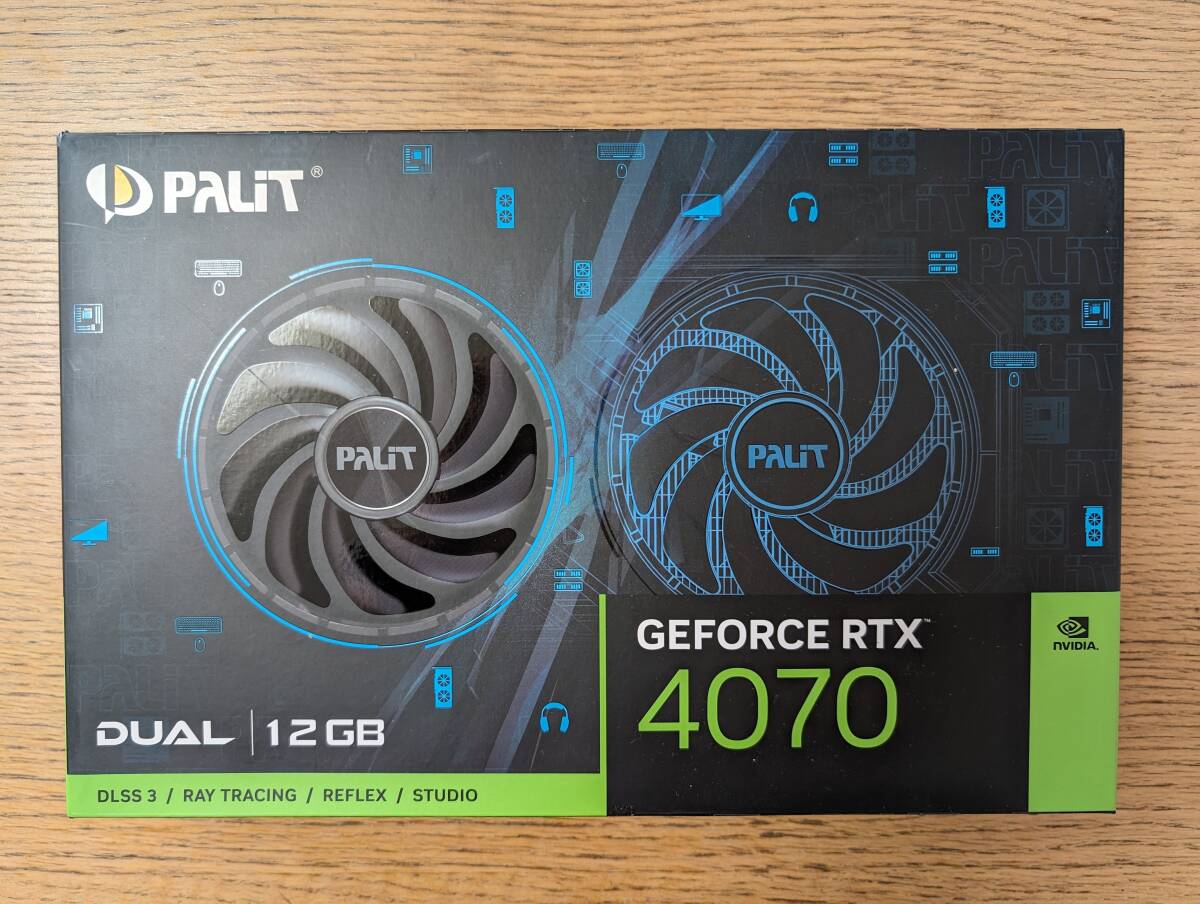 (即発送) Palit GeForce RTX4070 Dual 12GB/NED4070019K9-1047D グラフィックボード グラボ_画像1