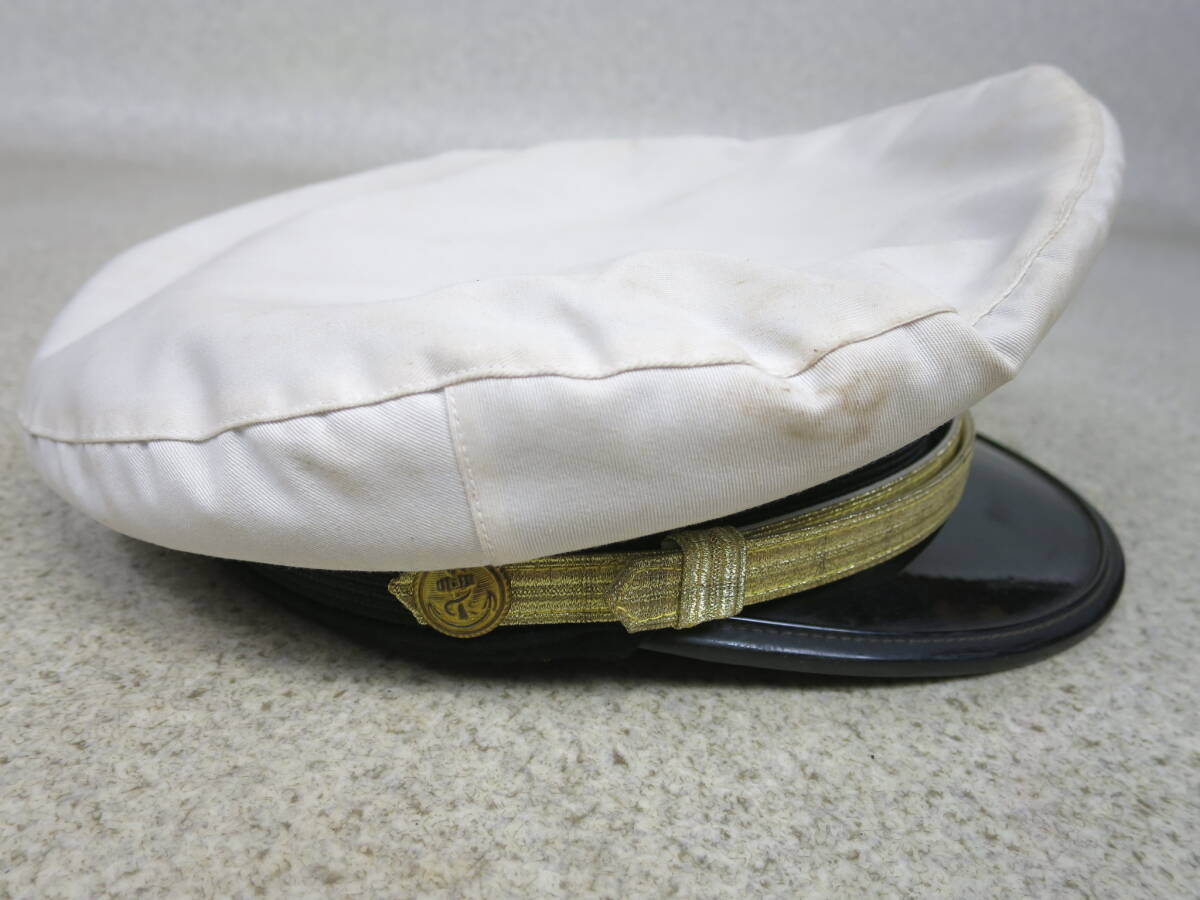 【●】本物！海上自衛隊:『幹部用』・髙田帽子店:制帽(56cm)//Genuine！JMSDF:『For Executives』・Takada Hat Shop:Uniform hats(56cm)の画像5