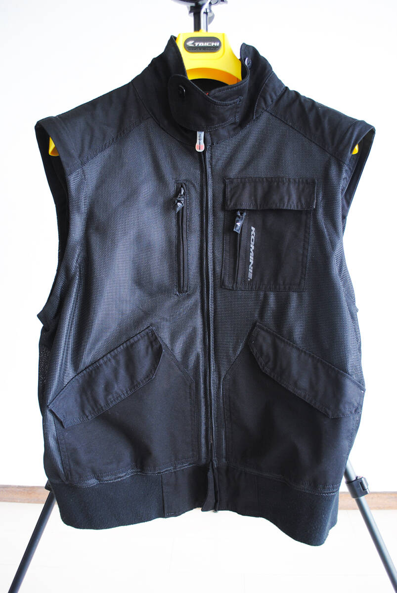 【 メッシュジャケット + プロテクター 】KOMINE ( コミネ ) カジュアルメッシュジャケット 袖取り外し可能 JK-023 4XL + プロテクター一式_画像4