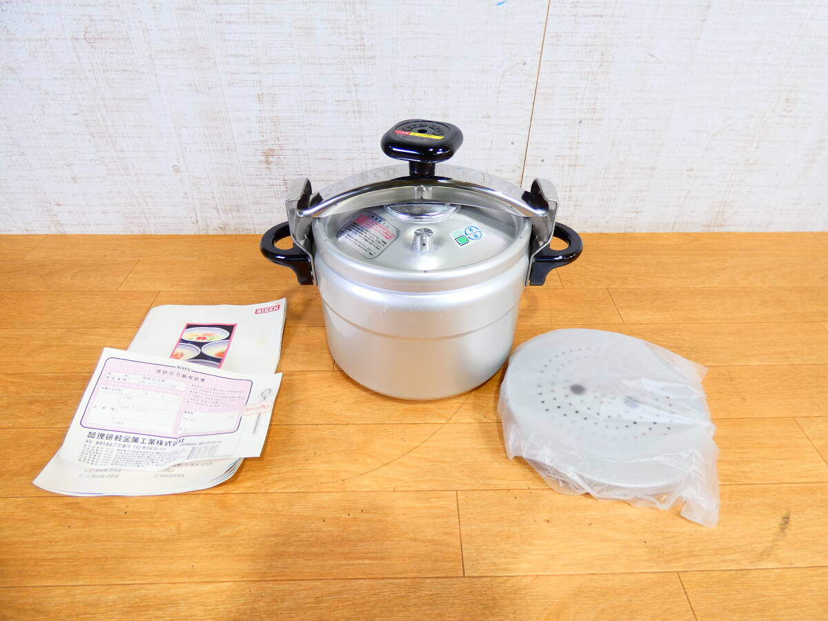 ◇未使用長期保管品 RIKEN 理研 スピードクッキング RSK-60 家庭用圧力なべ 圧力鍋 6L 両手鍋 調理器具＠100_画像1