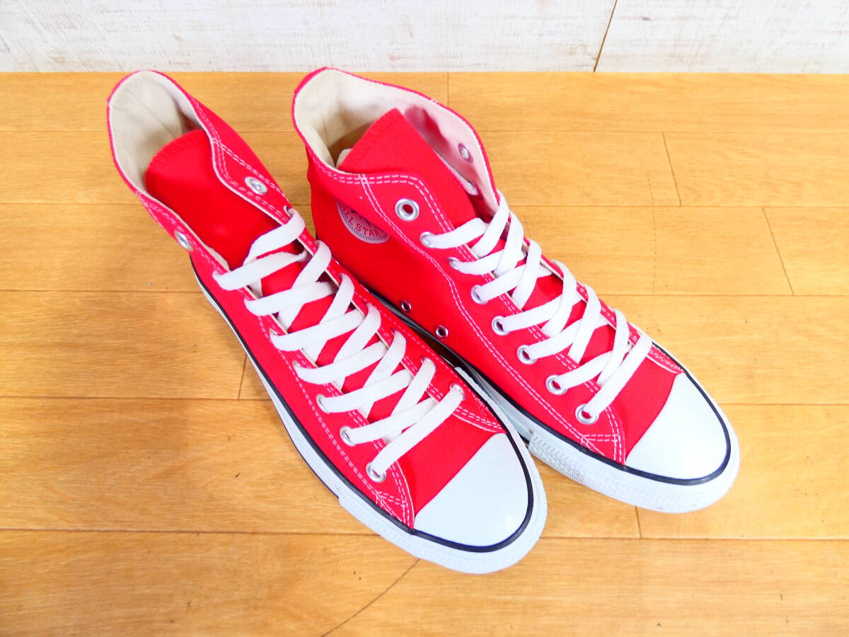 S)☆ CONVERSE ALL STAR HI 26.5㎝ コンバース 赤 ハイカットスニーカー ＠80の画像5