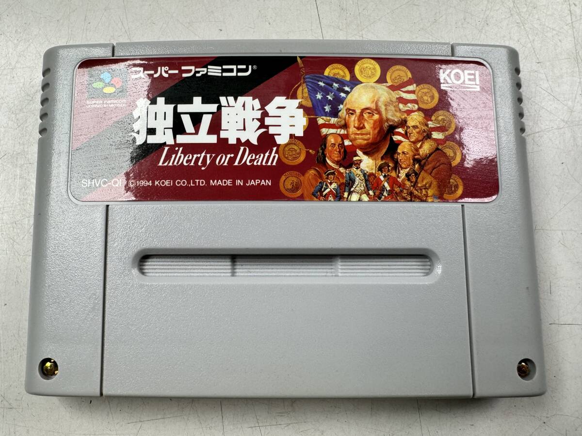 ♪【中古】Nintendo スーパーファミコン 箱 説明書 付き ソフト 独立戦争 任天堂 スーファミ カセット 動作未確認 ＠送料520円(4)の画像3