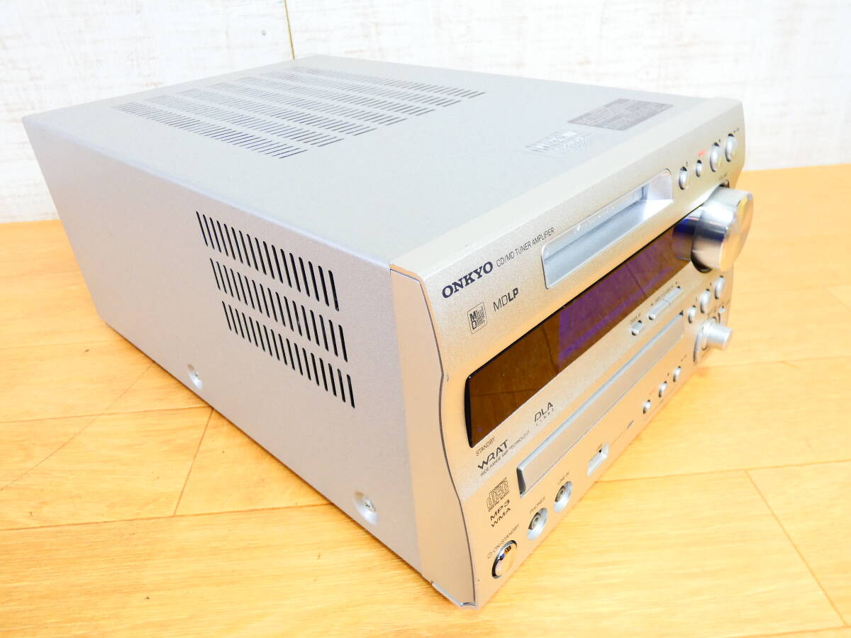 ONKYO オンキヨー CD/MD チューナーアンプ FR-N9FX オーディオ機器 ※通電OK ジャンク@80(4)