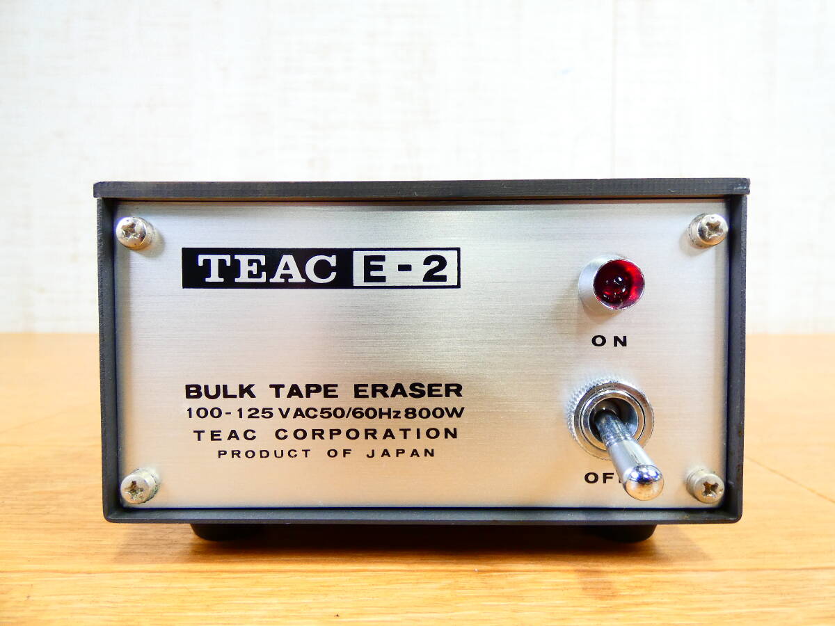 TEAC ティアック E-2 バルクイレーサー オープンリール カセットテープ 消磁器 音響機器 オーディオ ※現状渡し/通電OK！ @60 (4)_画像1