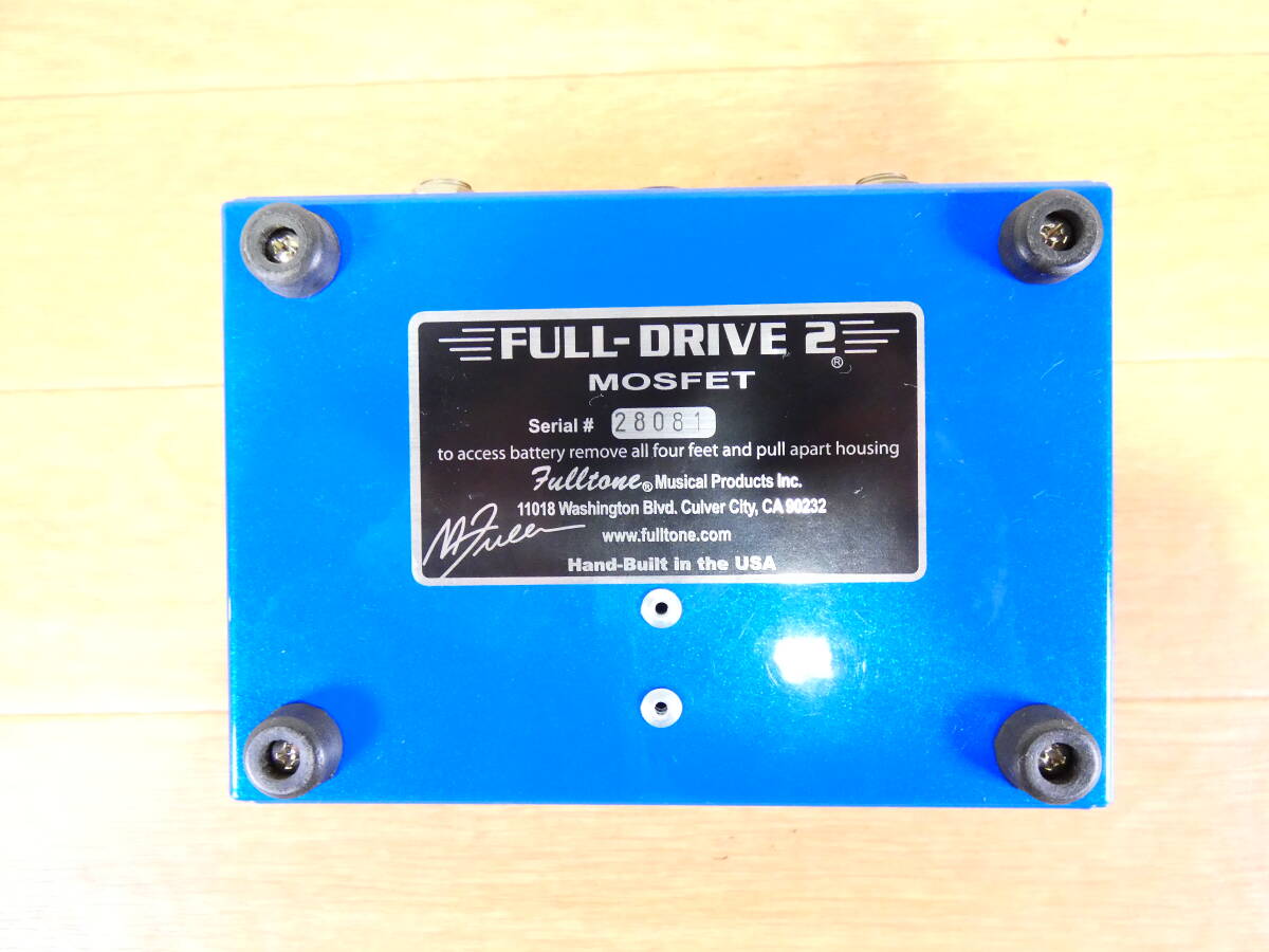 【USED!Fulltone コンパクトエフェクター FULL-DRIVE2★フルトーン/フルドライブ/オーバードライブ/歪み系 ※現状品＠60（4）】の画像7