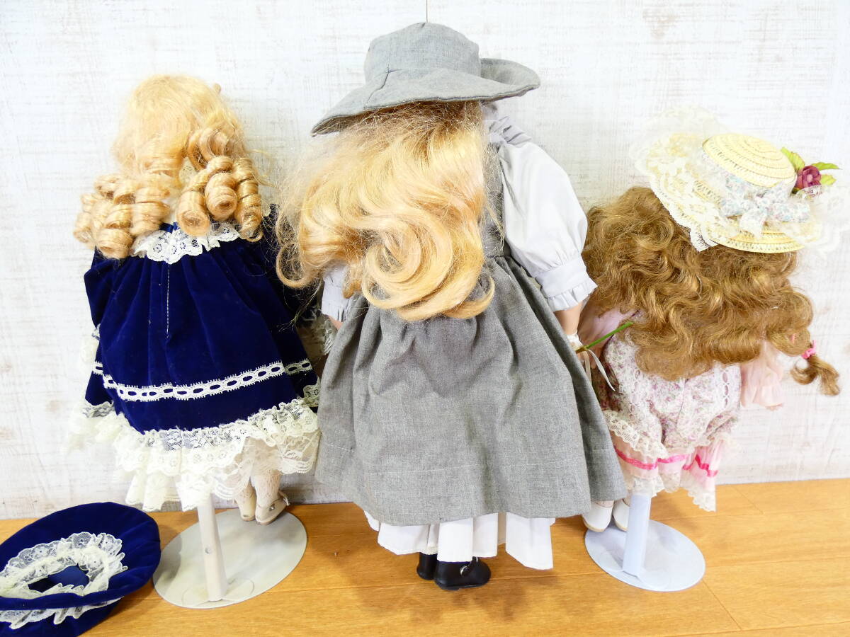 * Junk girl doll / West doll bisque doll / porcelain doll 8 body set approximately 5kg stand attaching equipped size various details unknown @120(3)