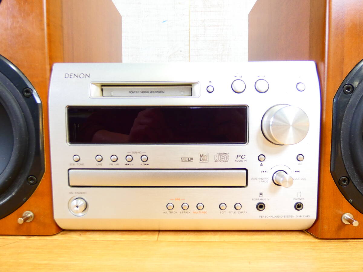 DENON Denon CD/MD personal аудио система MD магнитола D-MX33MD SC-MX33 звуковая аппаратура * электризация OK Junk @120(4)