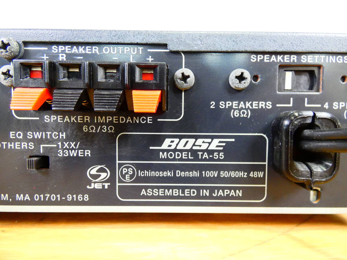 BOSE ボーズ TA-55 テレビアンプ AMPLIFIER 音響機器 オーディオ ※ジャンク/通電OK！ @80 (4)_画像6