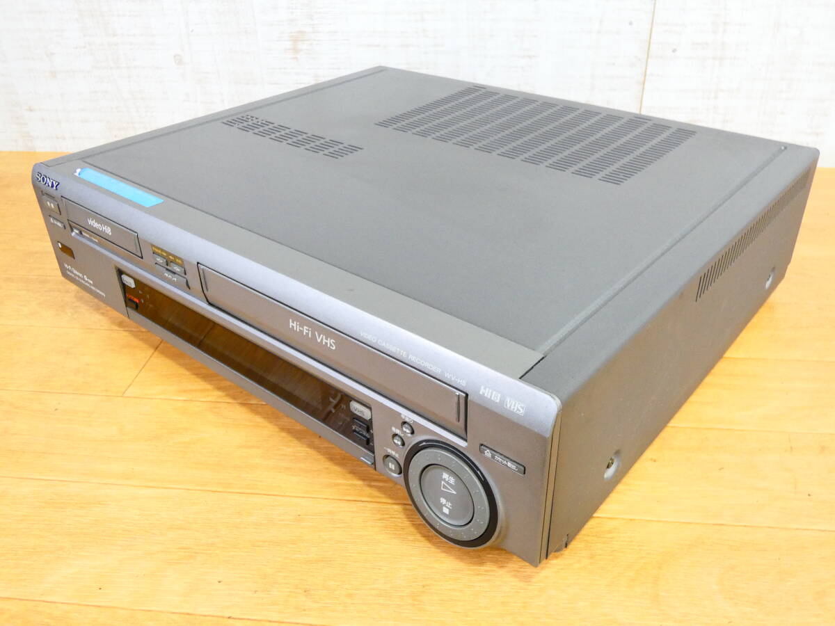 SONY ソニー WV-H5 video Hi8 8mm VHS ビデオデッキ ビデオカセットレコーダー 映像機器 ※通電OK ジャンク＠100(4)の画像2