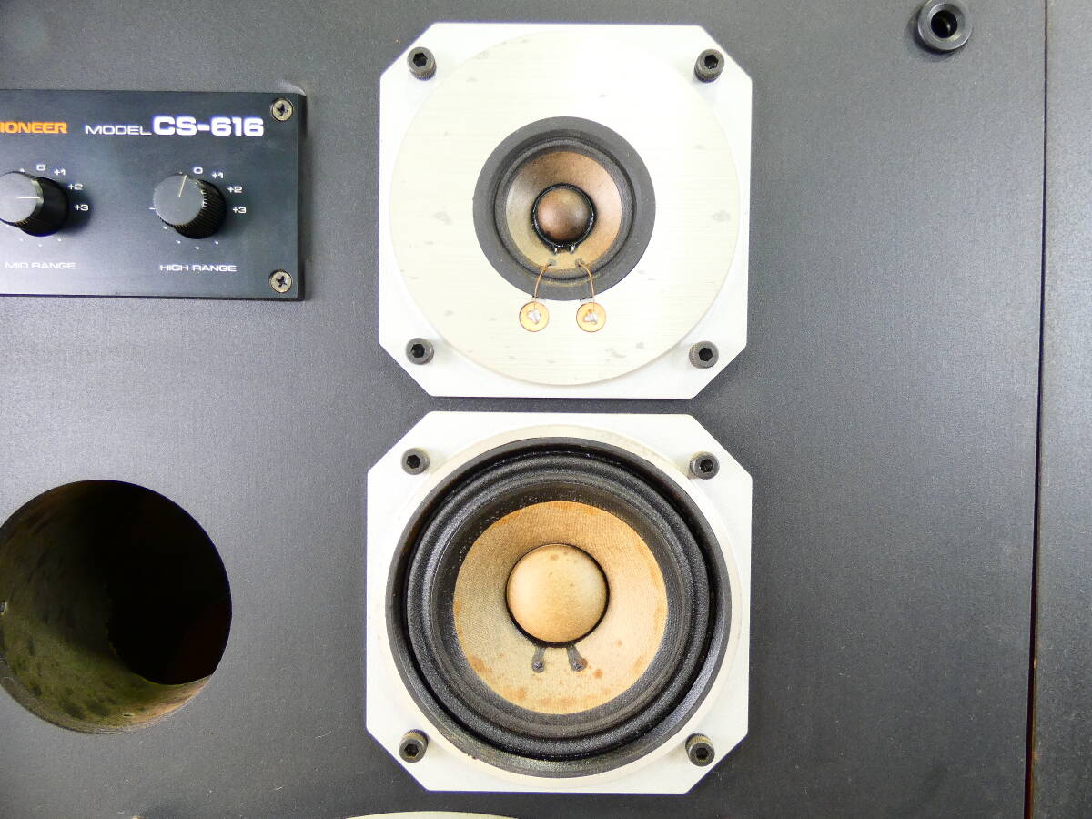 S) PIONEER Pioneer CS-616 speaker pair sound equipment audio * present condition delivery @160×2 mouth (3)