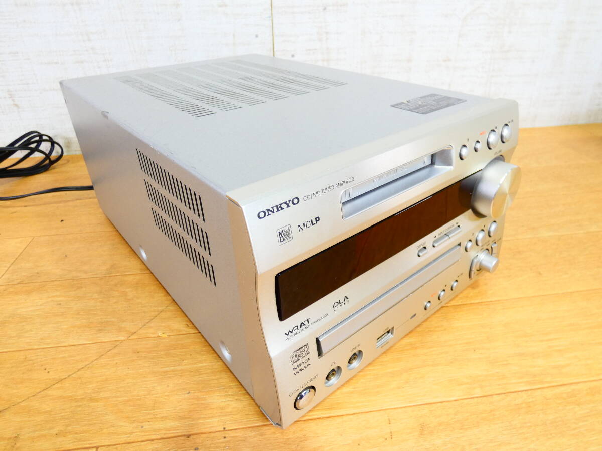 ONKYO オンキョー FR-N9NX CD/MDチューナーアンプ オーディオ機器 ※通電OK ジャンク@80(4)の画像2
