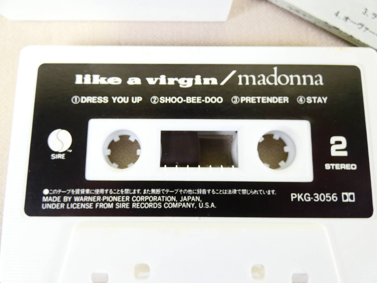 Madonna マドンナ 「 Like A Virgin 」 カセットテープ PKG 3056 @送料370円 (4)の画像5