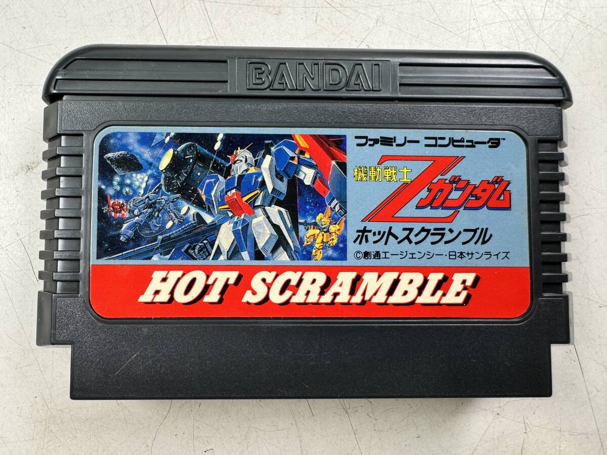 ♪【中古】Nintendo ファミリーコンピュータ 箱 説明書 付き ソフト 機動戦士Ζガンダム ホットスクランブル 任天堂 ファミコン ＠送520(4)の画像3