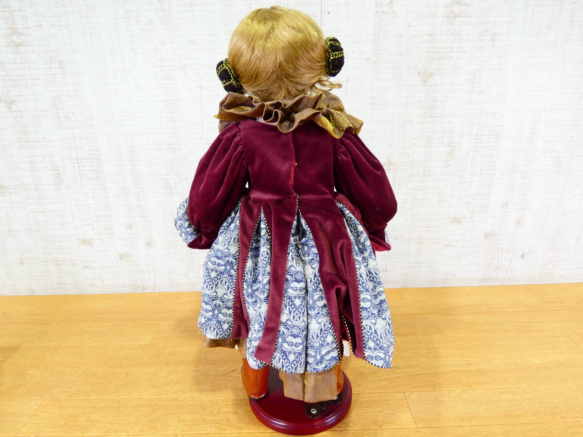 ◇CASCO/キャスコ VALERIE 女の子人形/西洋人形 ビスクドール/ポーセリンドール 約58cm シリアル 108/300 ＠120(4)の画像8