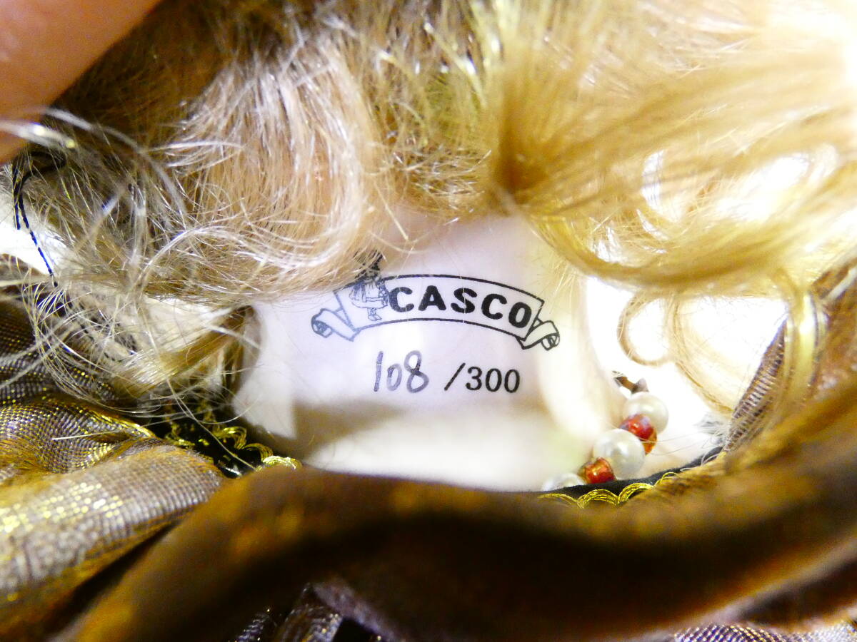◇CASCO/キャスコ VALERIE 女の子人形/西洋人形 ビスクドール/ポーセリンドール 約58cm シリアル 108/300 ＠120(4)の画像10