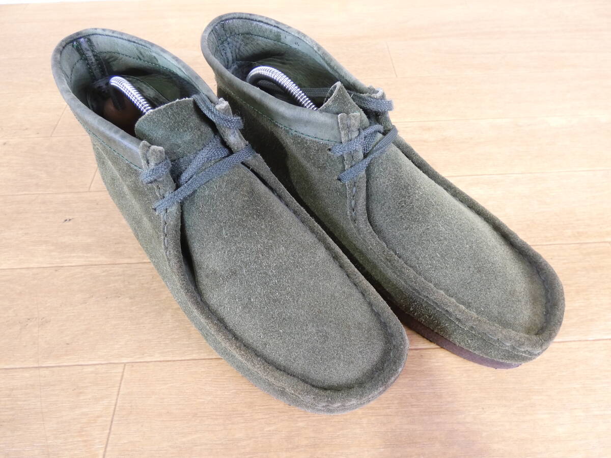 ☆S）Clarks UK8G Wallabee ワラビー カーキ クラークス ＠80の画像6