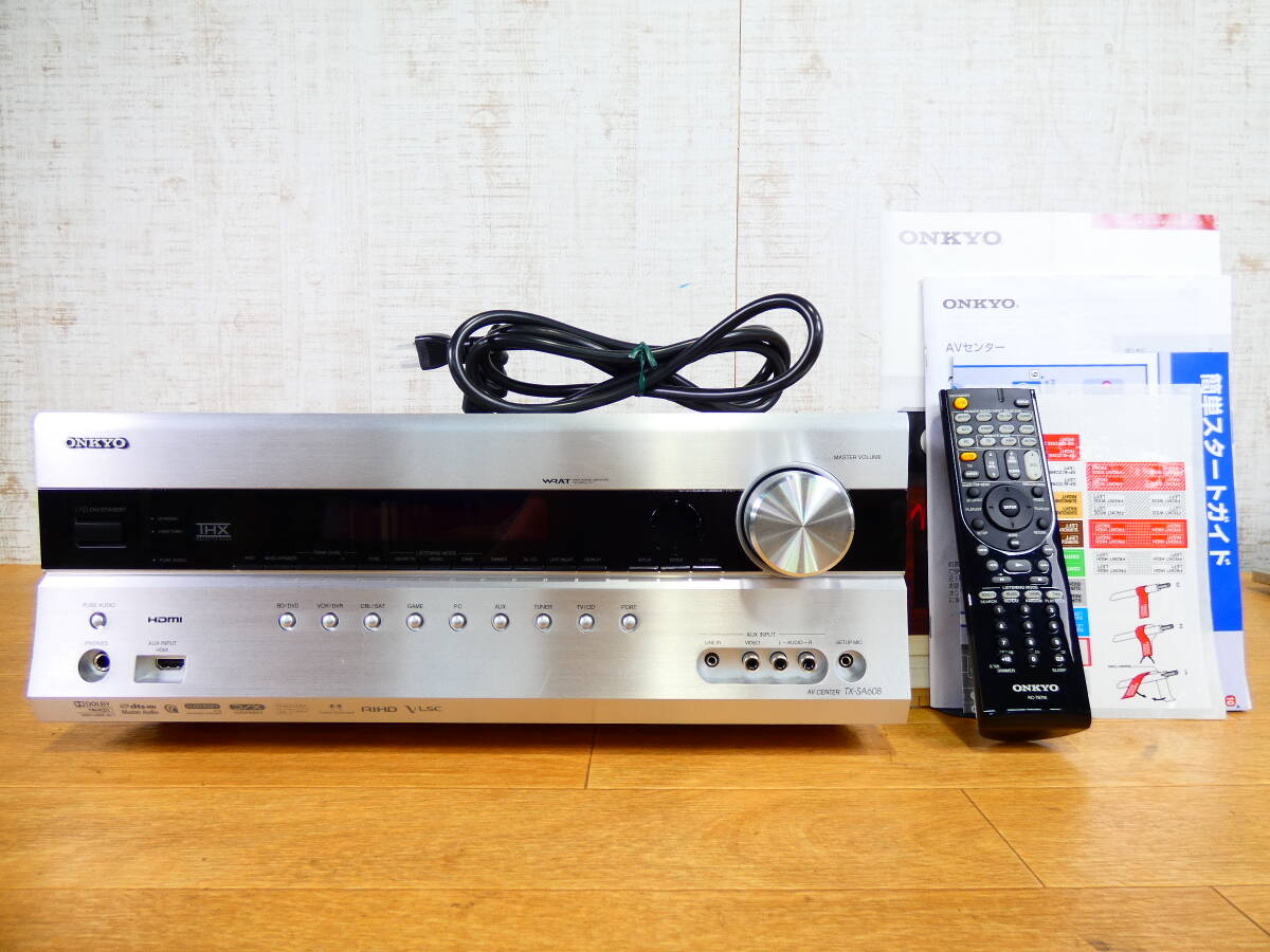 ONKYO オンキョー TX-SA608 AVアンプ リモコン付属 音響機器 オーディオ @120 (4)_画像1