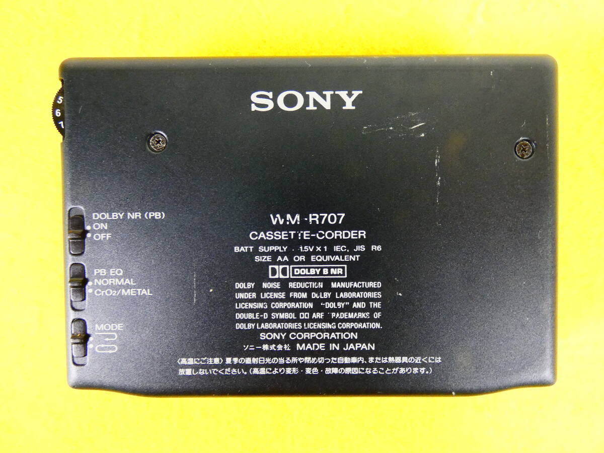 SONY ソニー WALKMAN カセットプレーヤー WM-R707 音響機器 オーディオ ※ジャンク @送料520円 (4)_画像2
