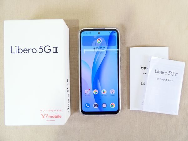 Libero 5GⅢ スマートフォン A202ZT | Y!mobile 64GB 利用制限〇 Android:12 @送料520円 (4)の画像1