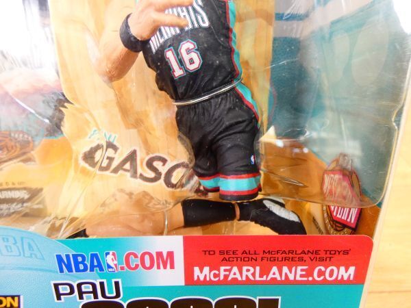S) 新品未開封！ McFARLANE マクファーレン NBA フィギュア「 PAU GASOL パウ・ガソル / GRIZZLIES 」 @80 (F4-16)の画像2