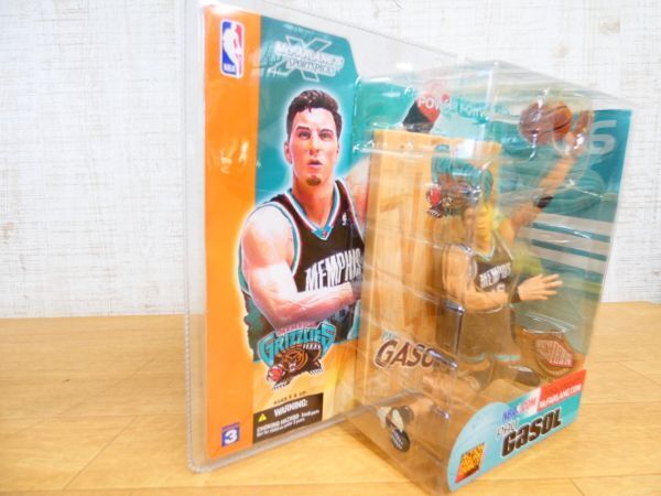 S) 新品未開封！ McFARLANE マクファーレン NBA フィギュア「 PAU GASOL パウ・ガソル / GRIZZLIES 」 @80 (F4-16)の画像7