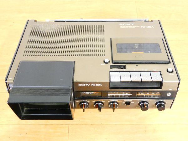 SONY ソニー TV-FM/SW/MW receiver カセットコーダー FX-402A オーディオ機器 ※通電OK ジャンク＠100(4)の画像2
