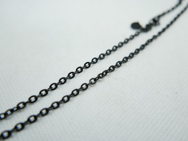 ■⑬D.A.D DAD デーアーデー アクセサリー ネックレス ブラック SS316L LUXURIOUS STYLE 箱付き 美品＠送料520円の画像4