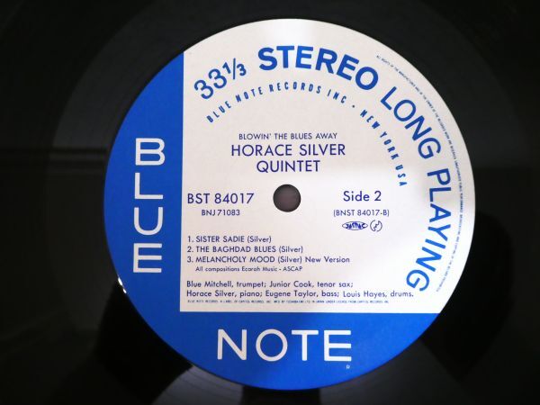 S) The Horace Silver Quintet 「 Blowin' The Blues Away 」 LPレコード シュリンク付き BNJ 71083 @80 (J-17)の画像6