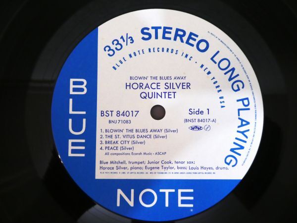 S) The Horace Silver Quintet 「 Blowin' The Blues Away 」 LPレコード シュリンク付き BNJ 71083 @80 (J-17)の画像8