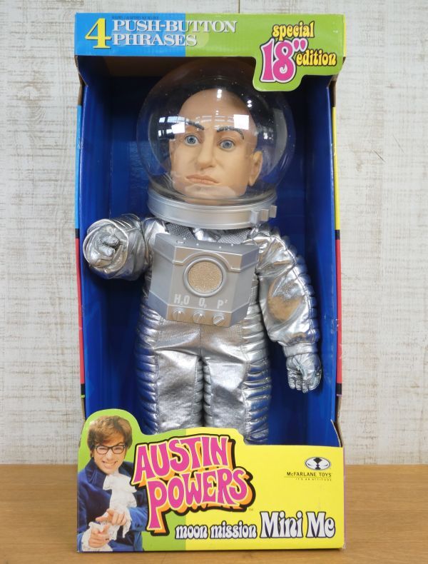 S) McFARLANE TOYS マクファーレントイズ ビッグサイズ18インチ オースティンパワーズ 宇宙服ミニミー moon mission Austin Powers＠100(3)の画像1